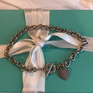 Authentic Tiffany & Co. Heart Tag Toggle Necklace